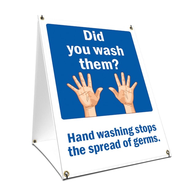 Signmission OSHA Notice, 36" Height, Coroplast, 24" x 36", Did You Wash Them, Did You Wash Them OS-NS-SBC-2436-25571 - main